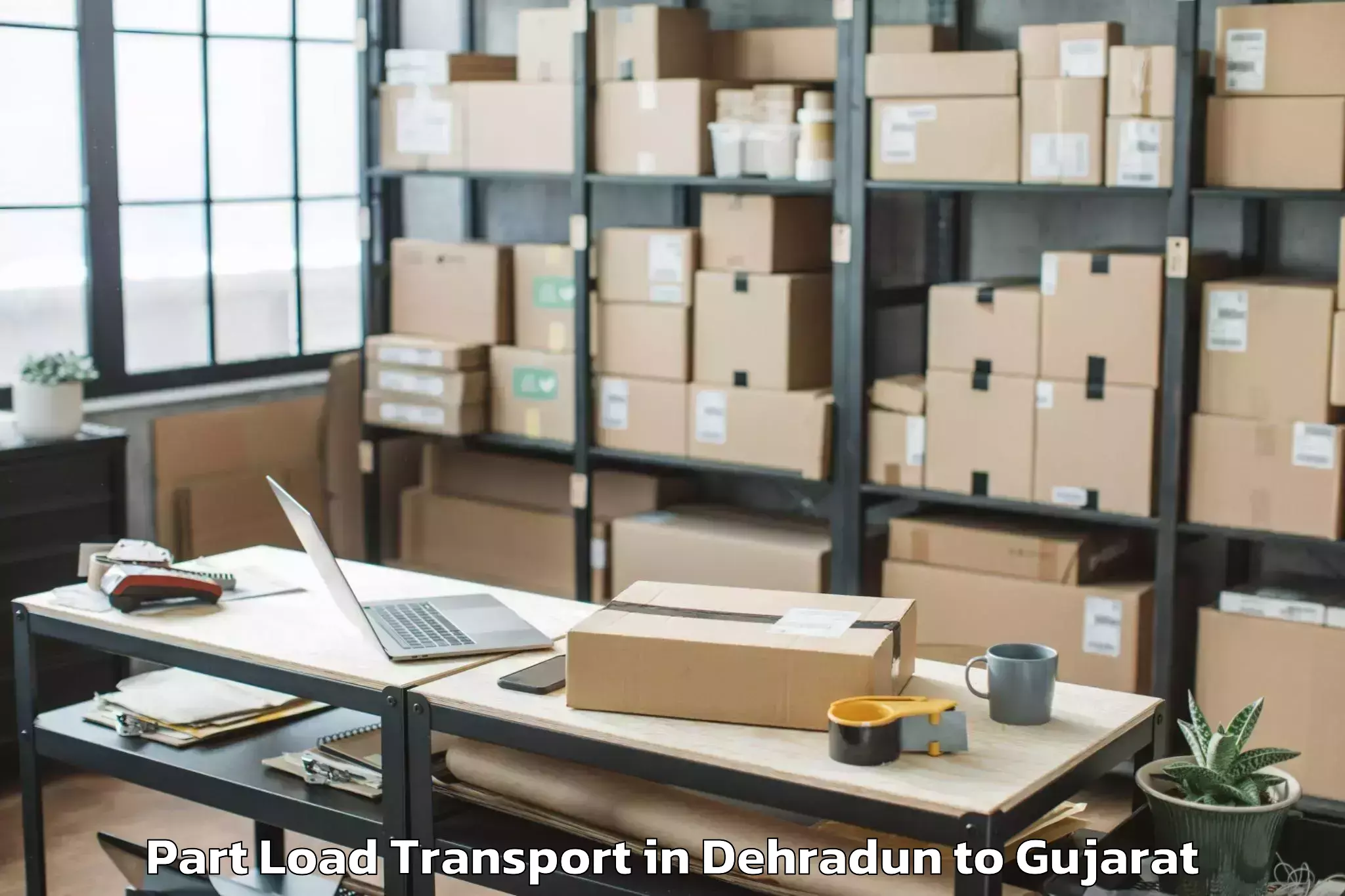 Comprehensive Dehradun to Dhoraji Part Load Transport